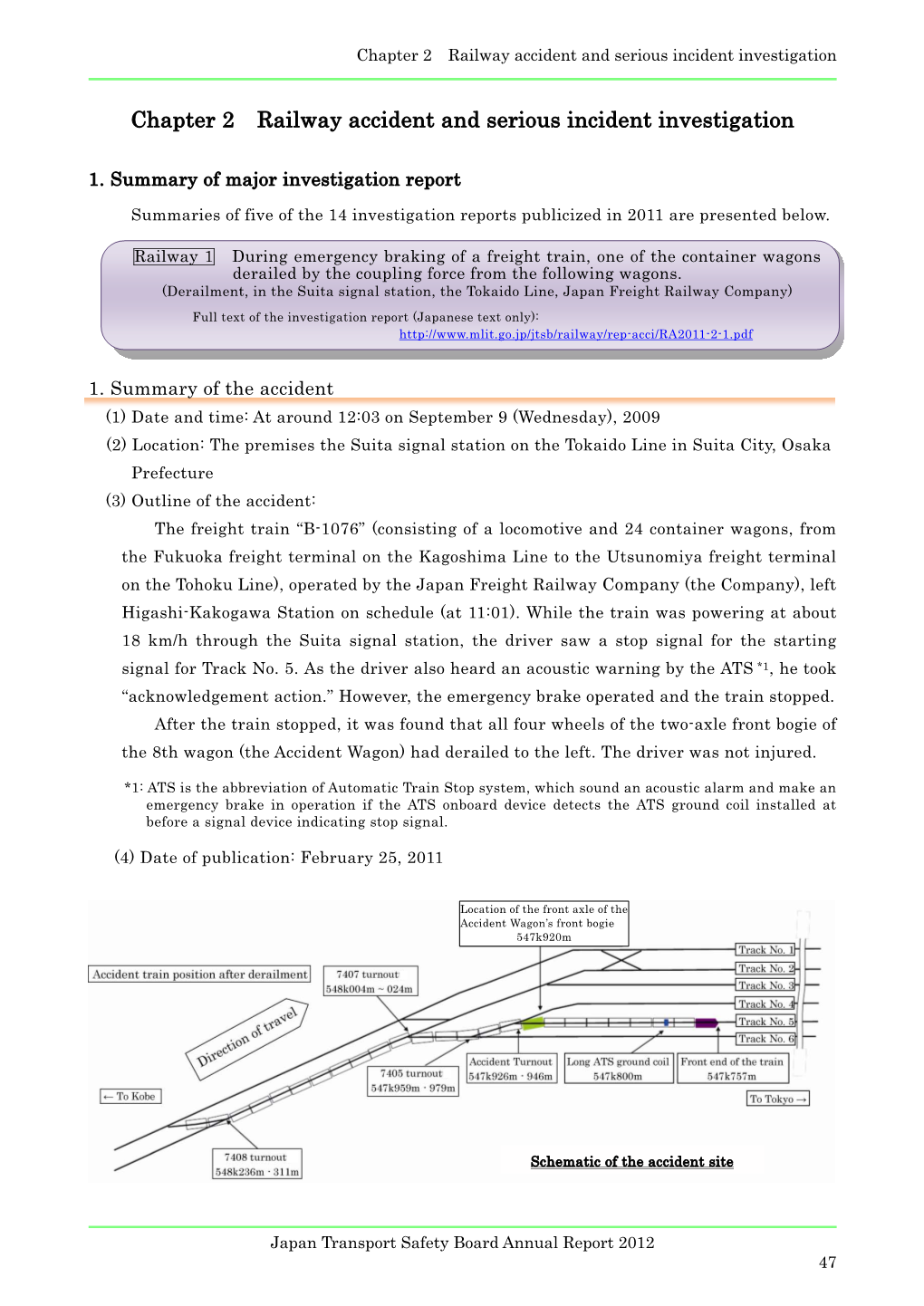 Chapter 2 Railway Accident and Serious Incident Investigation