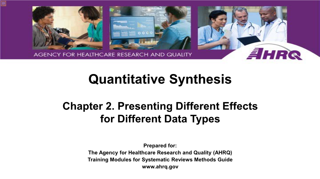 Quantitative Synthesis