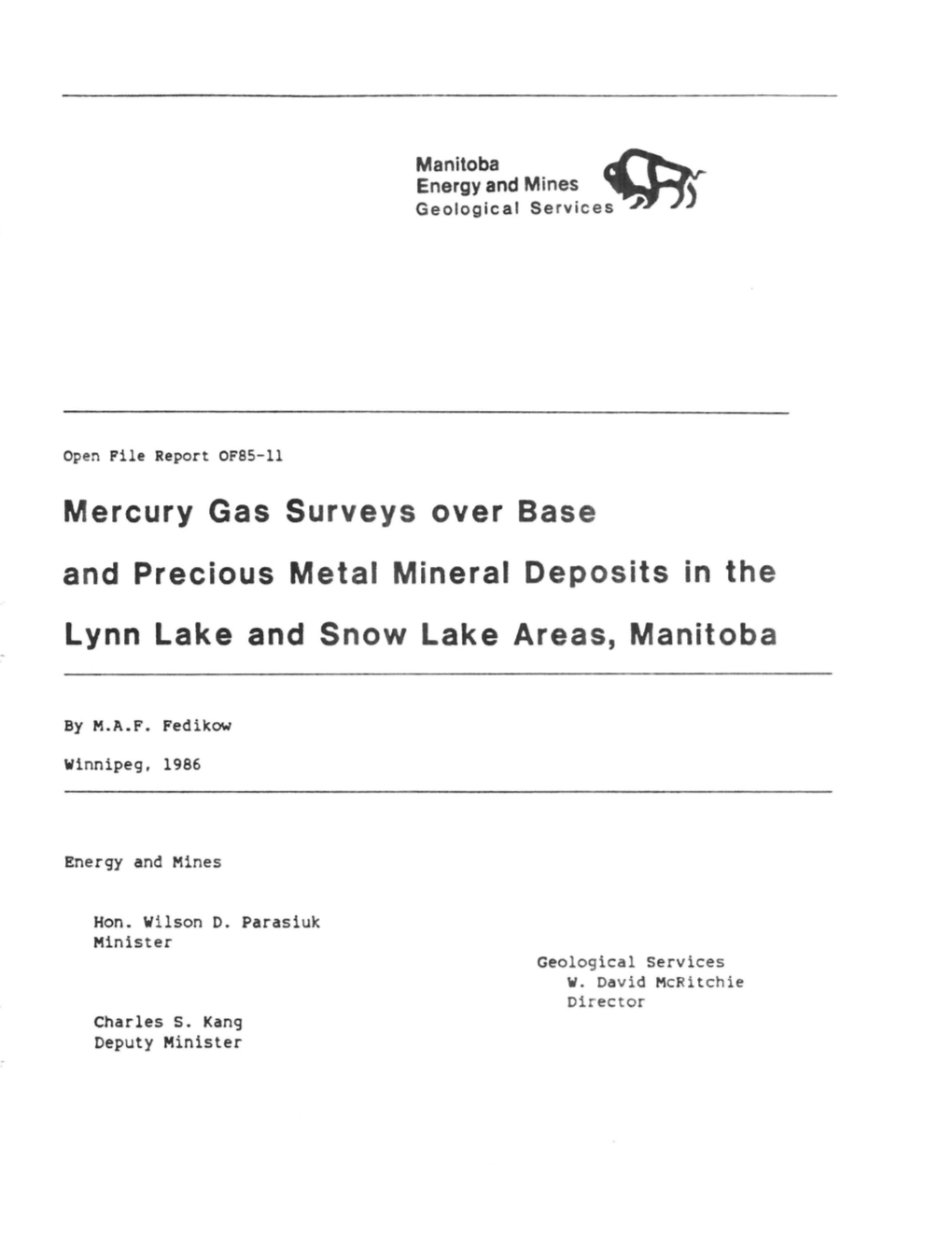 Mercury Gas Surveys Over Base and Precious Metal Mineral Deposits In