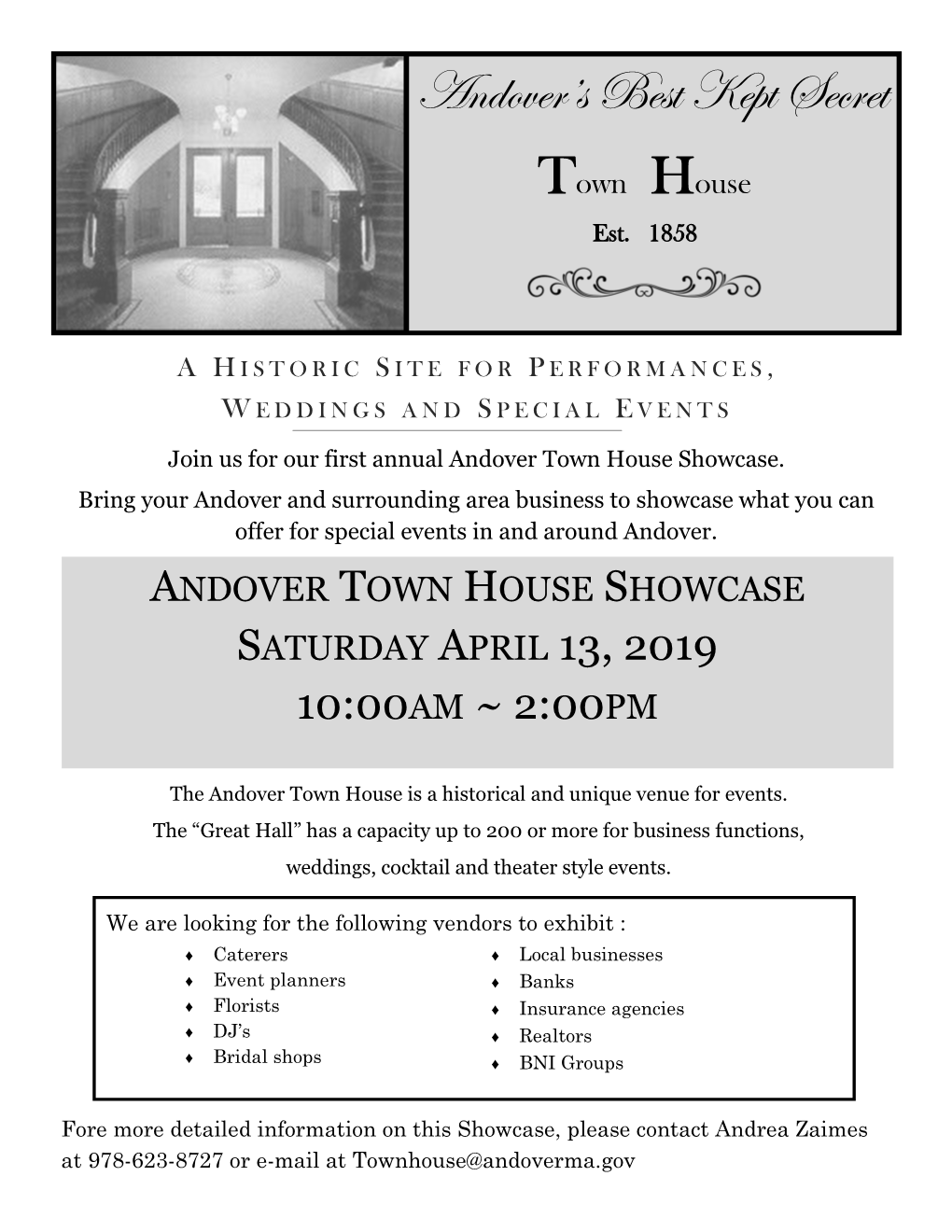 Townhouse Showcase Vendor Registration 4.13.19.Pub