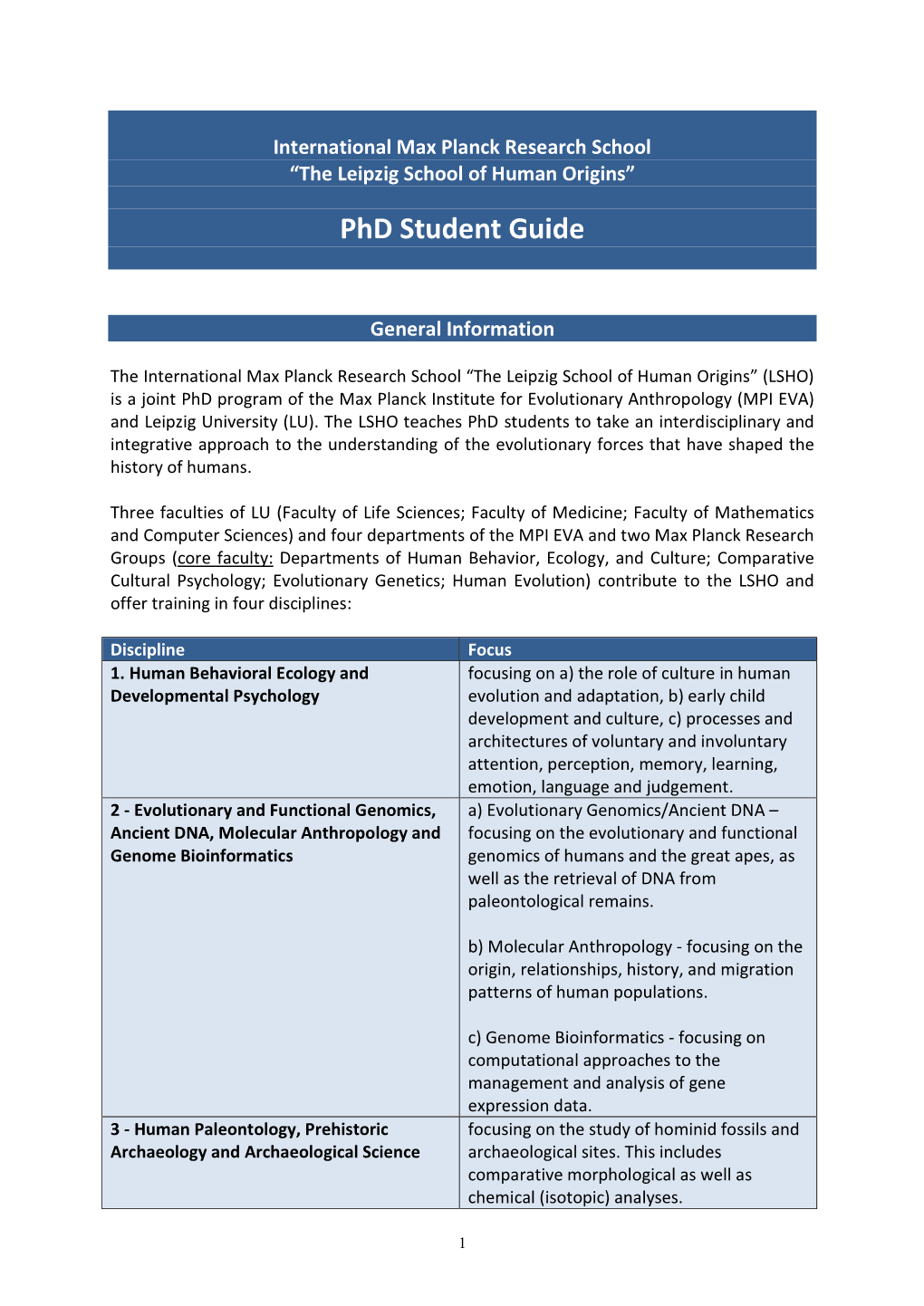 Phd Student Guide