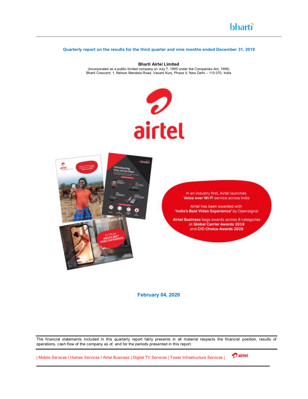 Quarterly IR Pack Bharti Airtel Consolidated