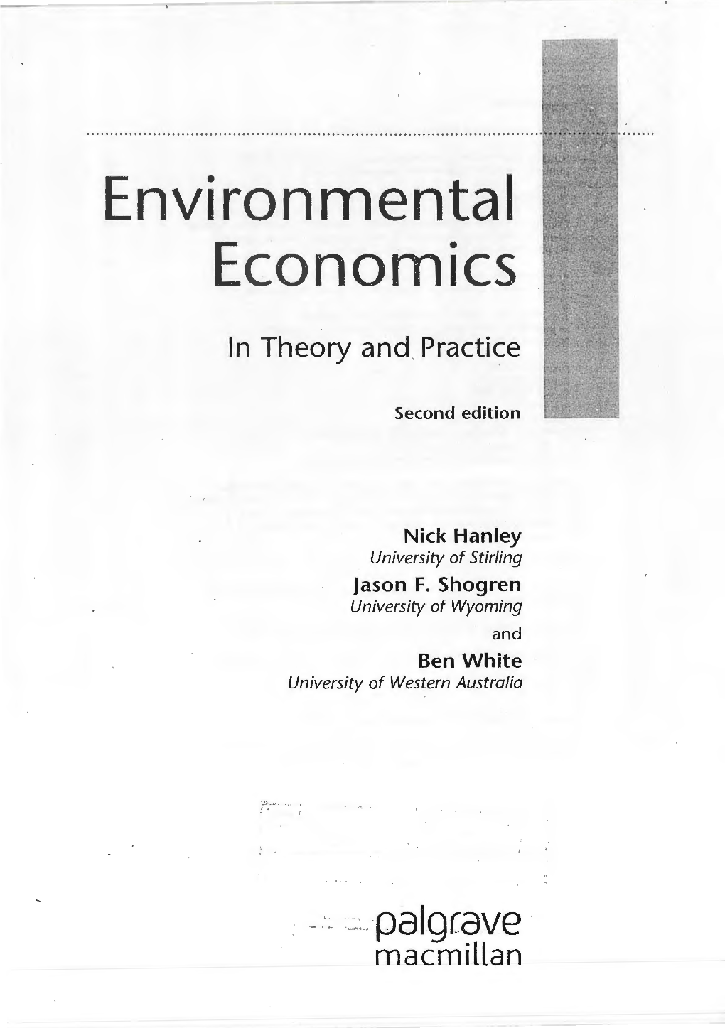 Environmental Economics