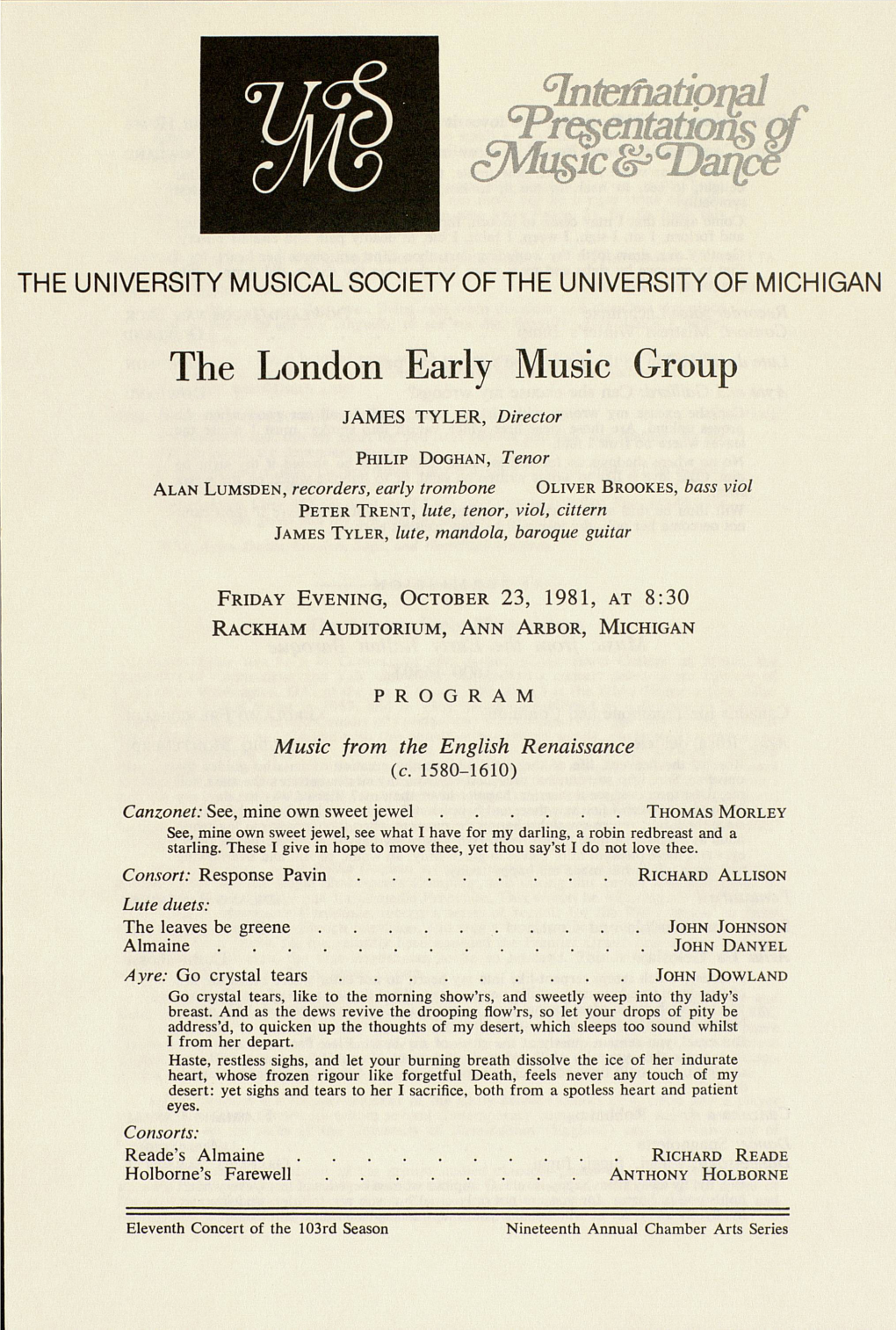 The London Early Music Group