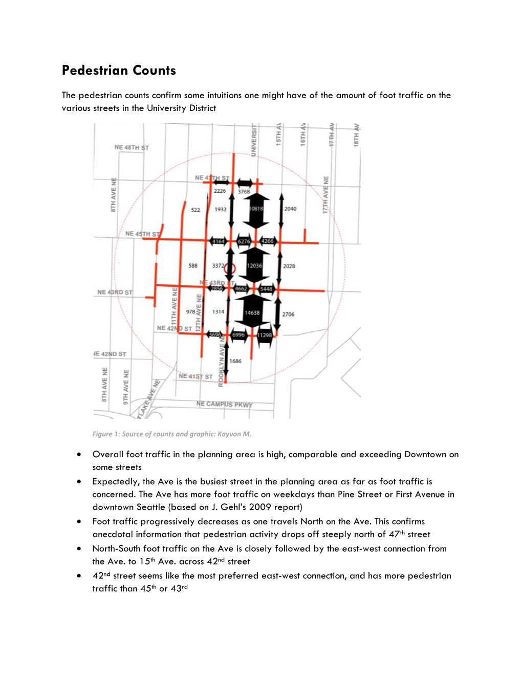 University District Pedestrian Counts