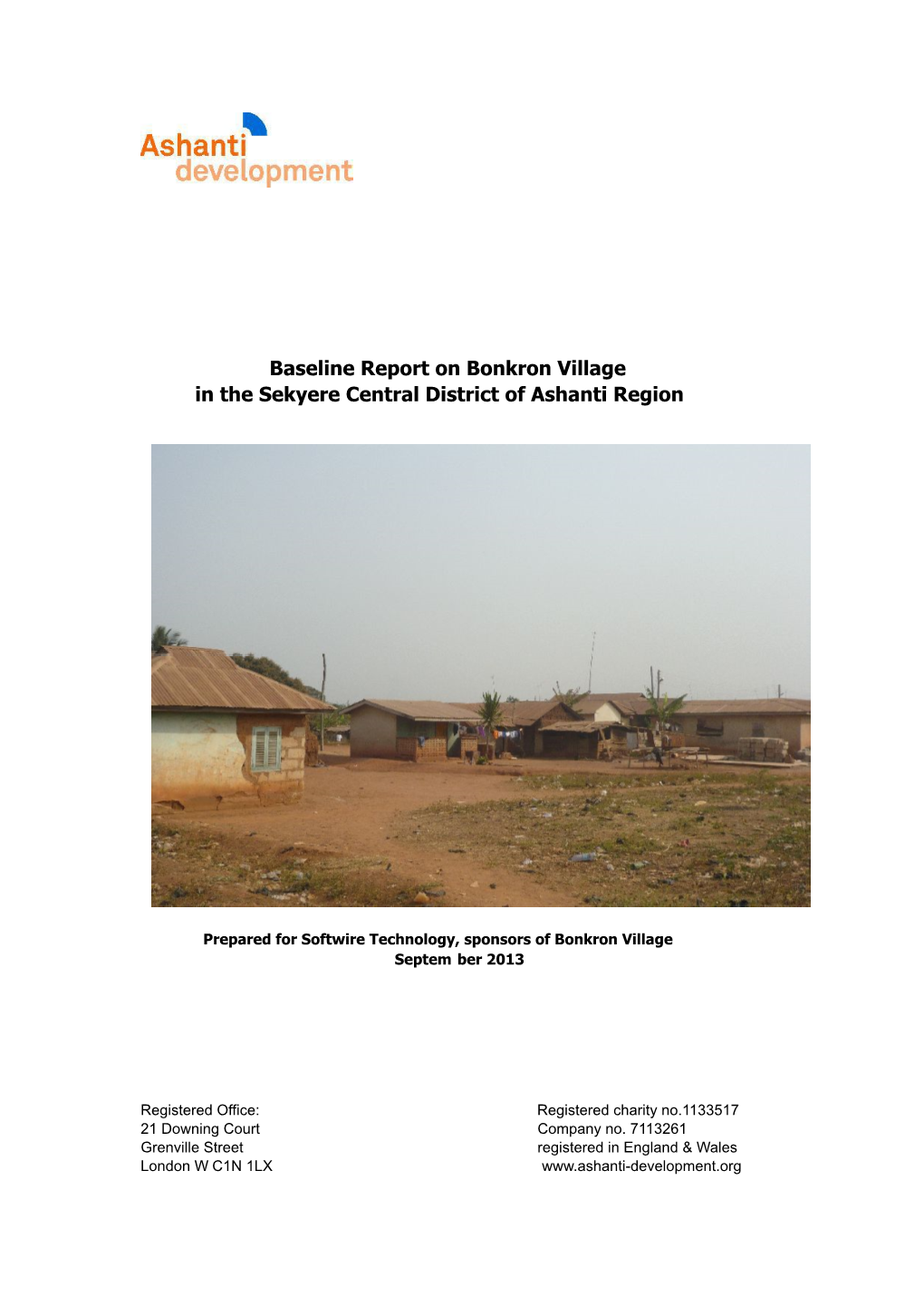Baseline Report on Bonkron Village in the Sekyere Central District of Ashanti Region