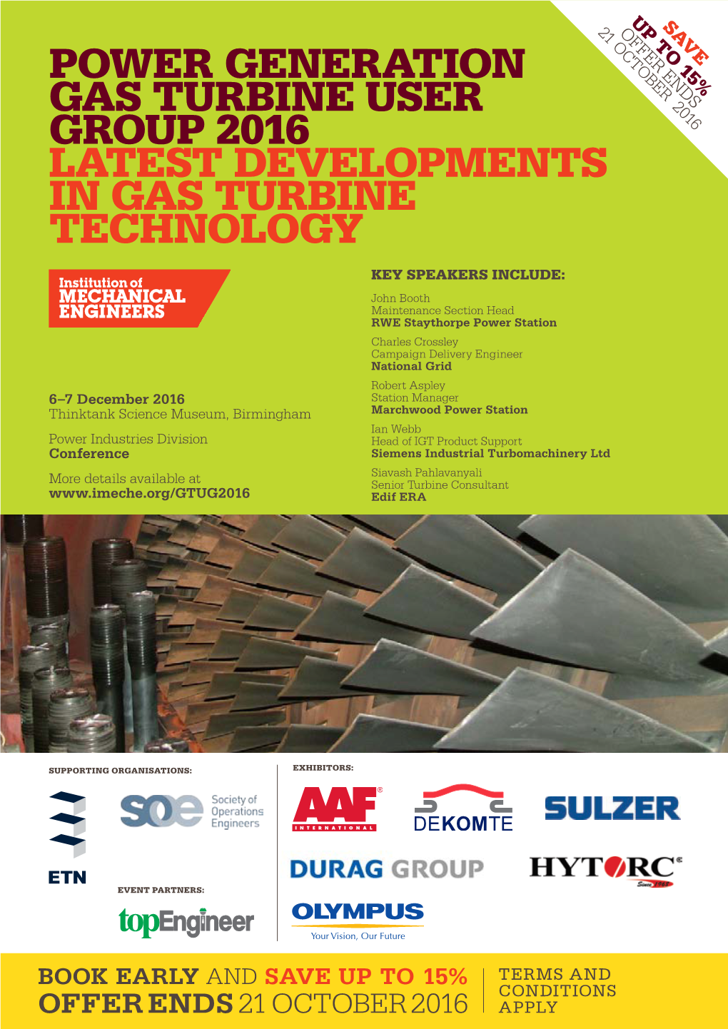 Power Generation GAS Turbine User Group 2016 LATEST