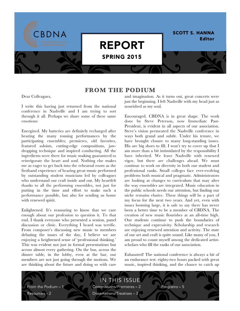 Report Spring 2015