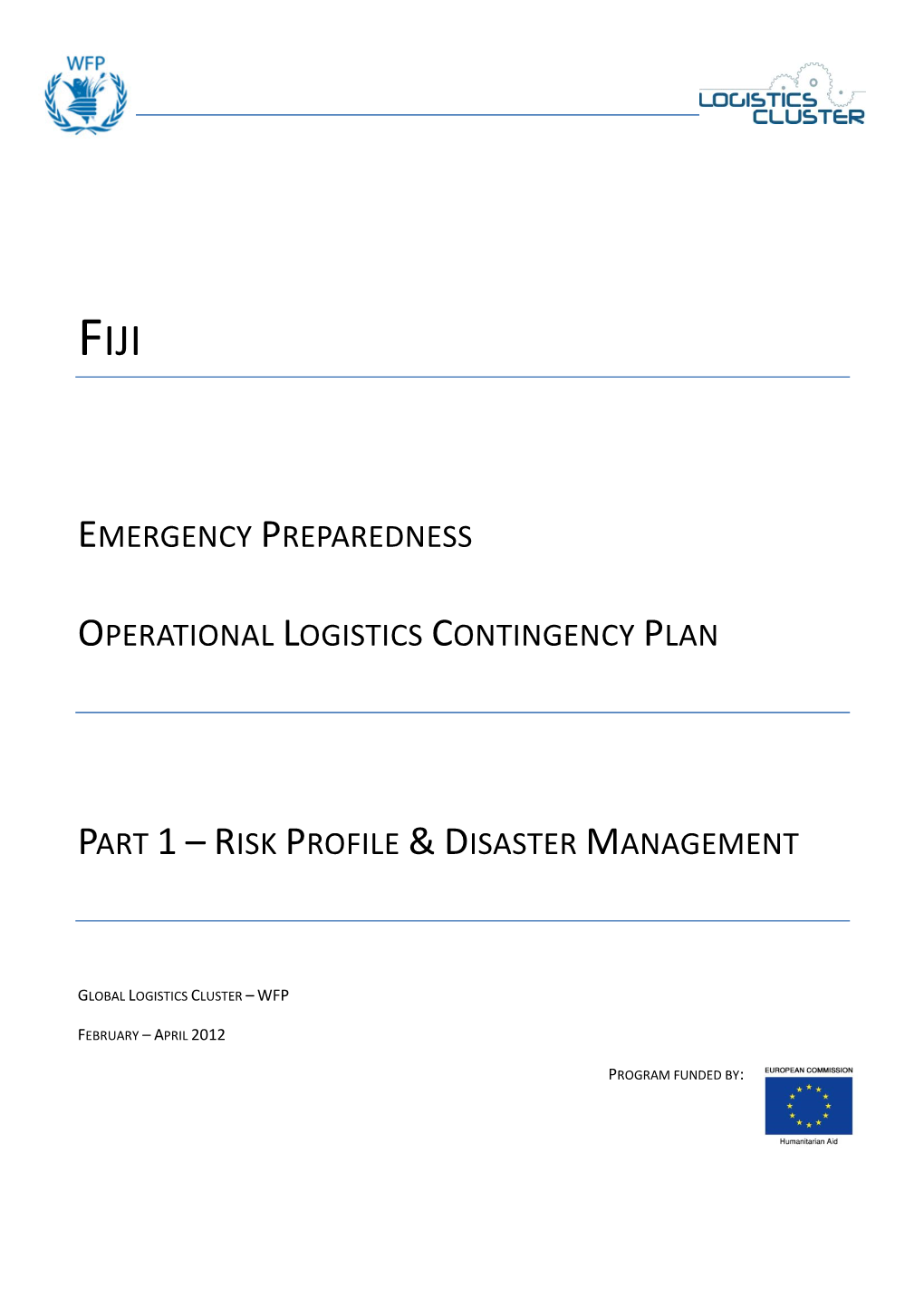 Part 1 – Risk Profile & Disaster Management