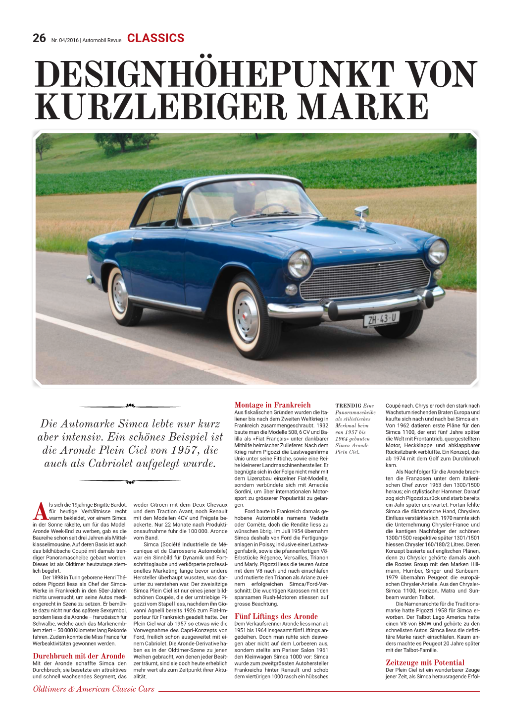 Klassik Simca in AR