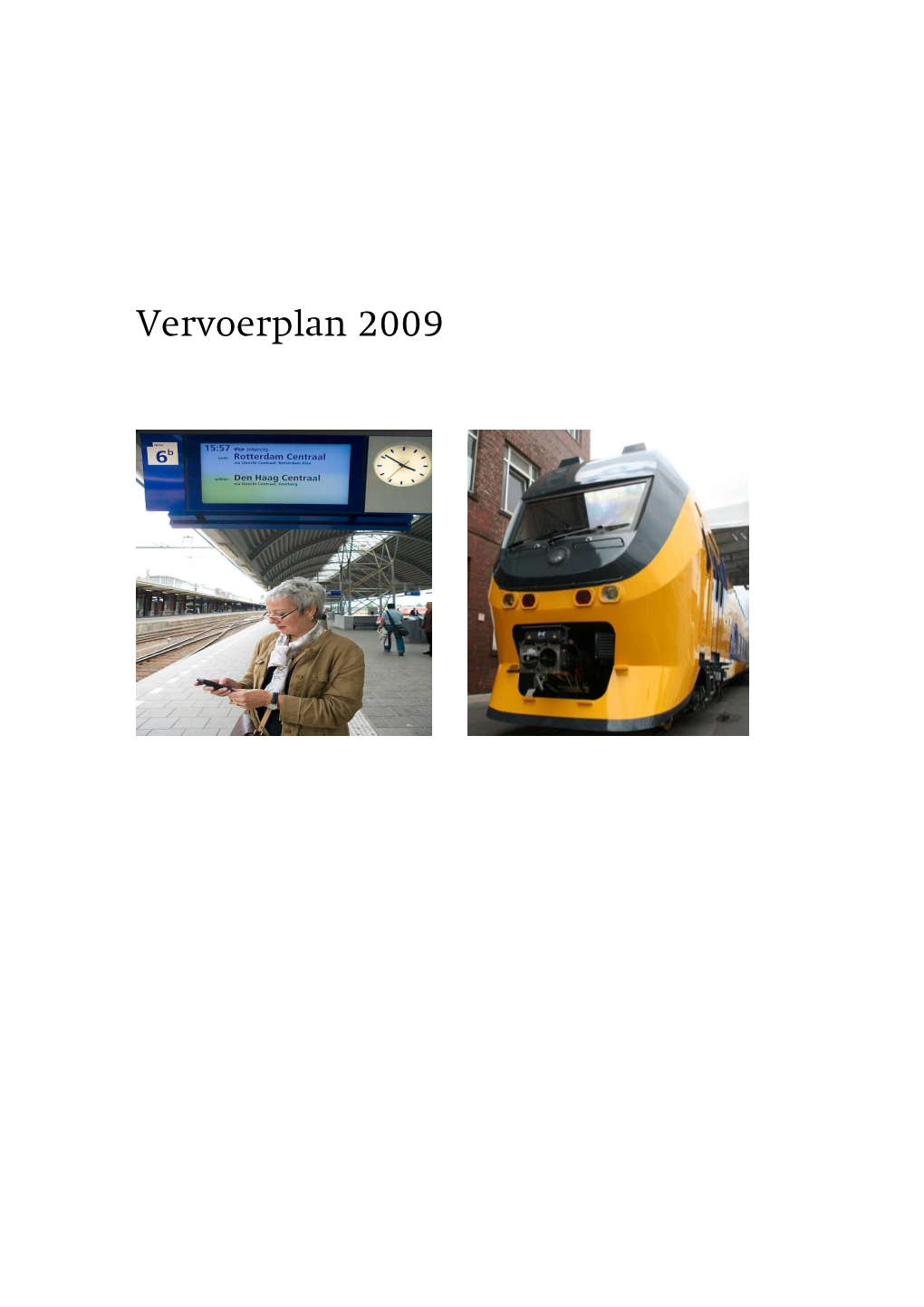 Vervoerplan 2009