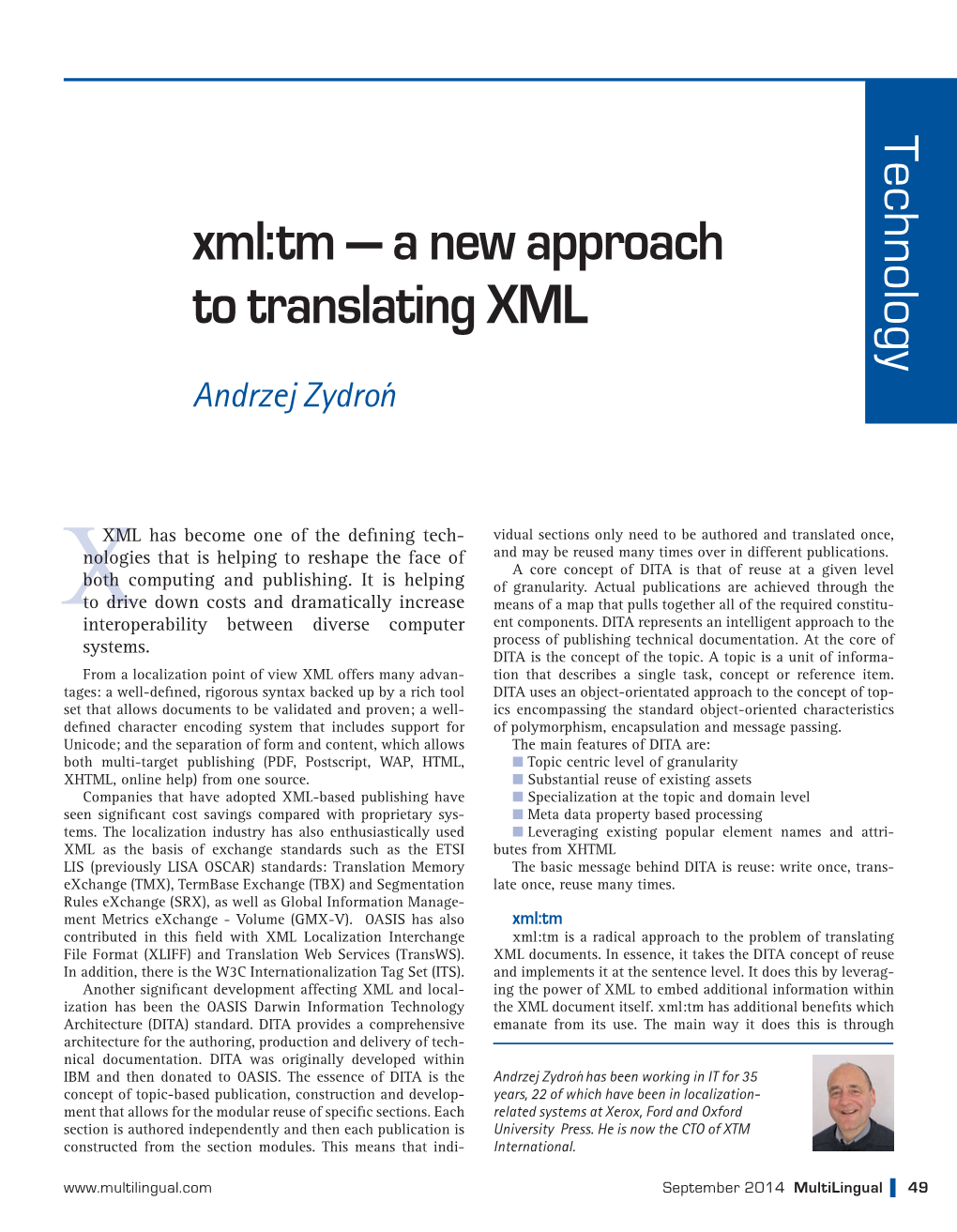 A New Approach to Translating XML