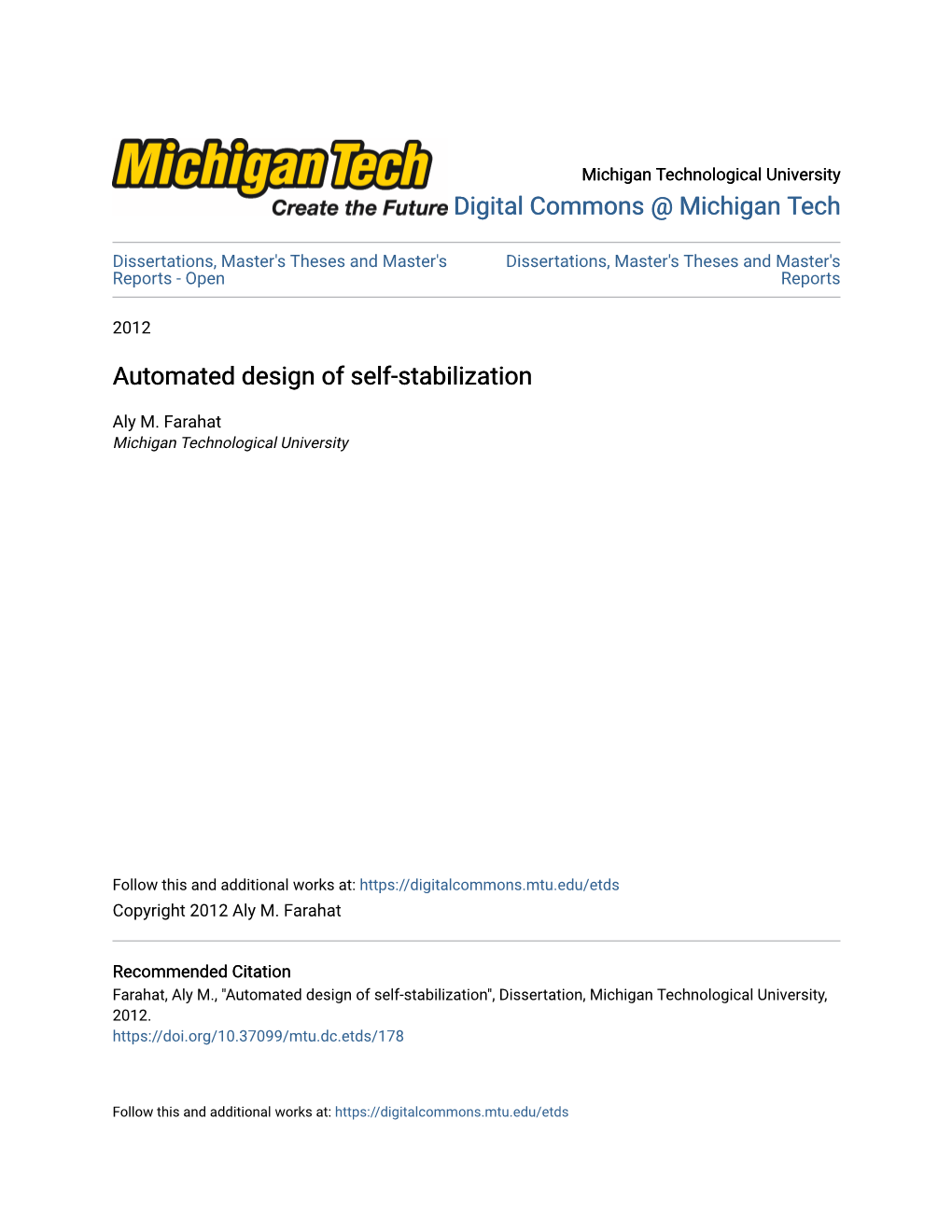 Automated Design of Self-Stabilization