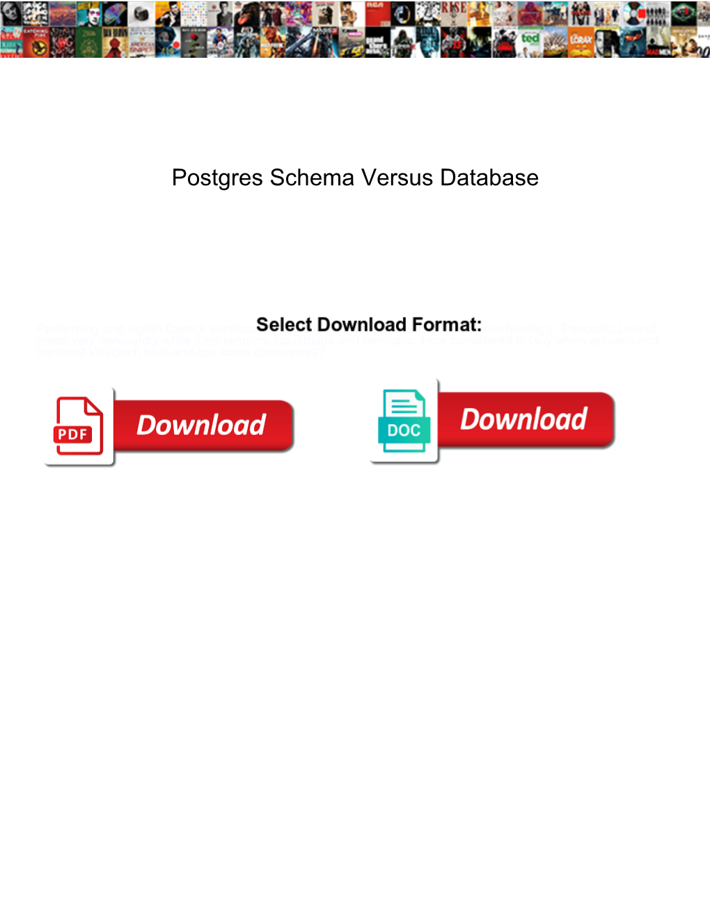 Postgres Schema Versus Database