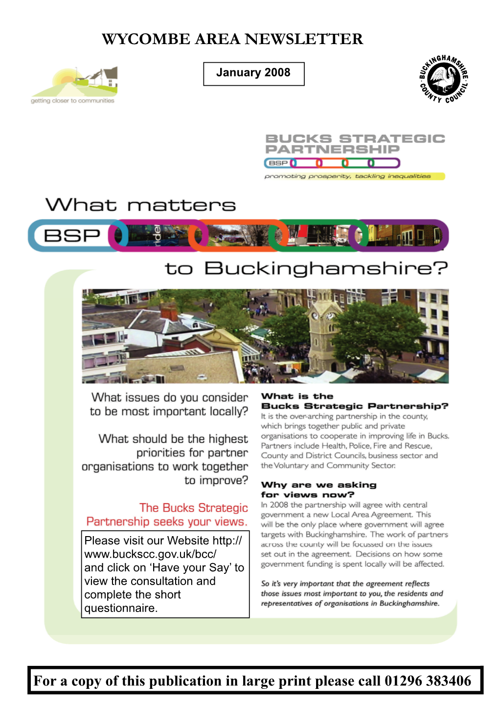 Wycombe Area Newsletter