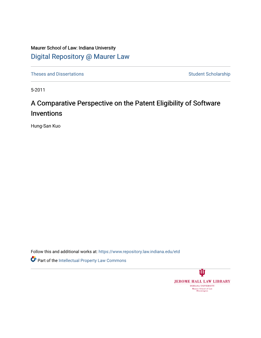 A Comparative Perspective on the Patent Eligibility of Software Inventions