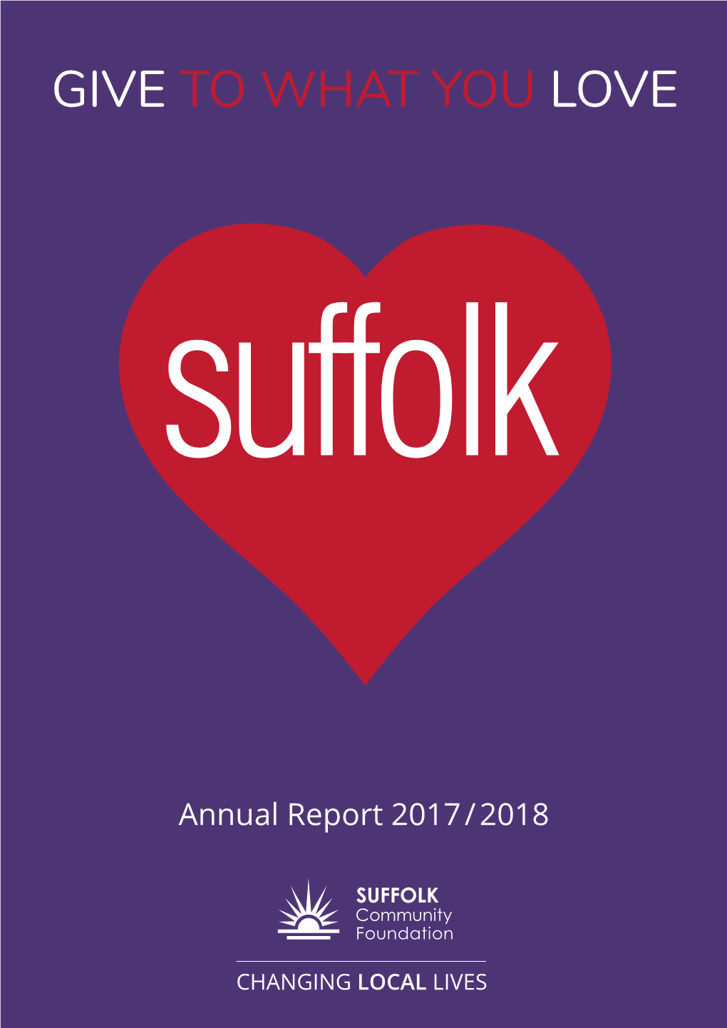 GIVE to WHAT YOU LOVE Suffolk