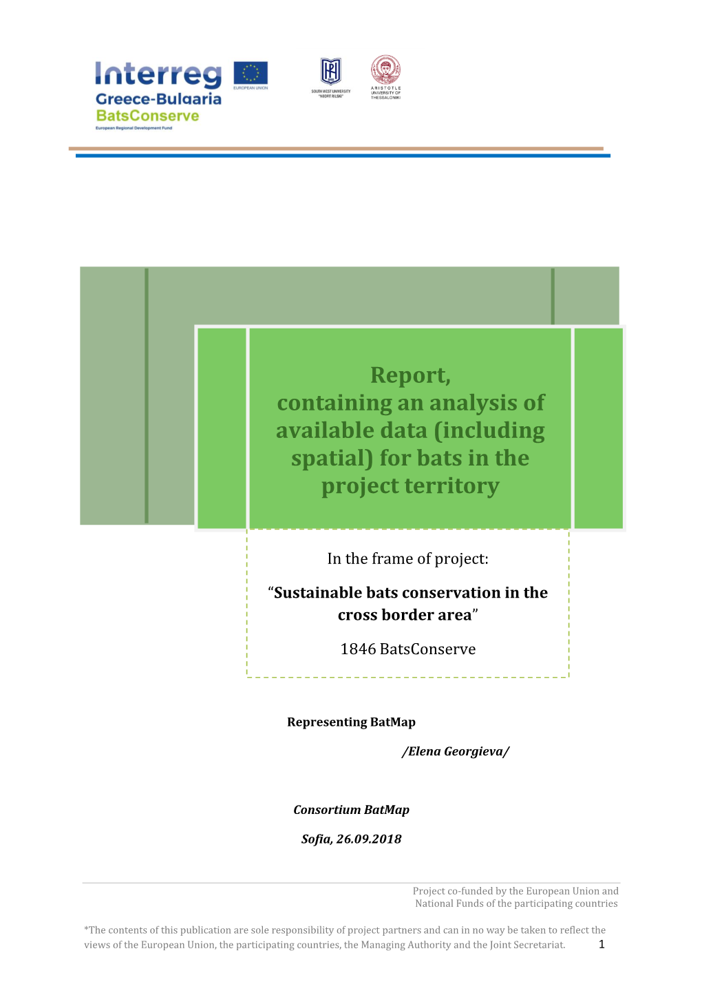 Report on Bats Diversity