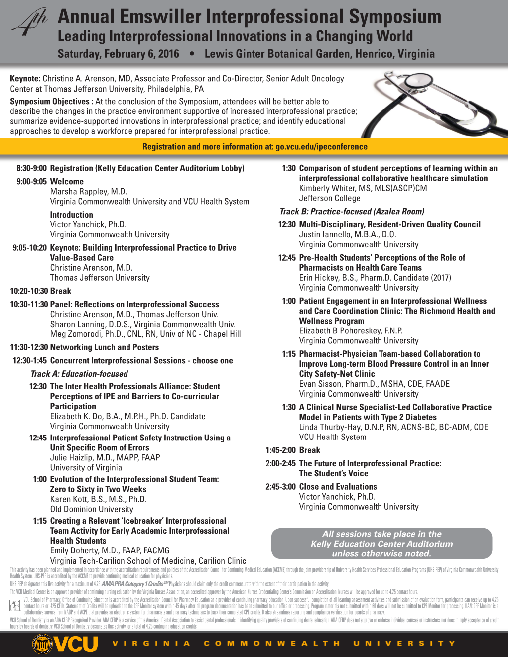 Annual Emswiller Interprofessional Symposium