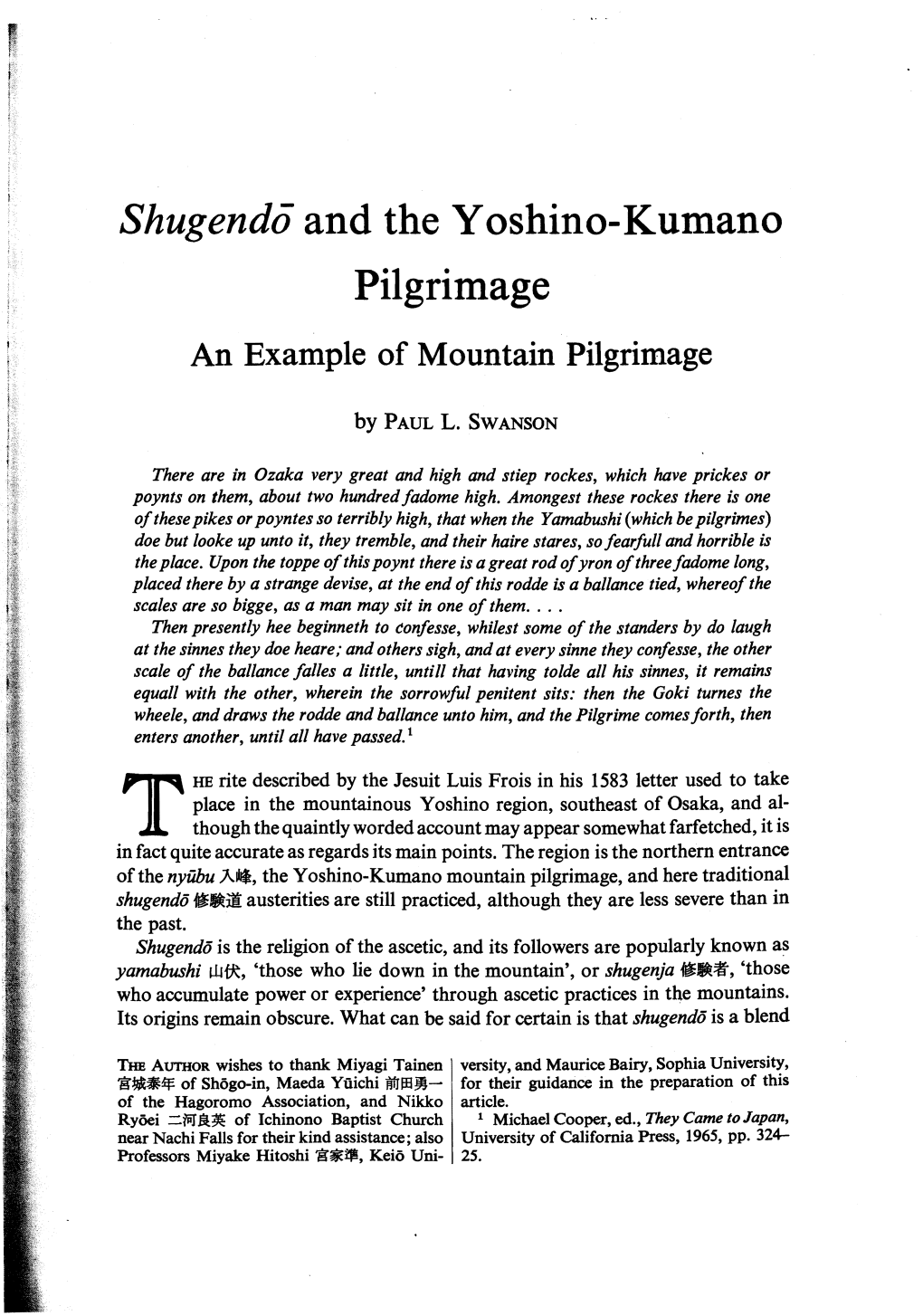 Shugendo and the Yoshino-Kumano Pilgrimage 59