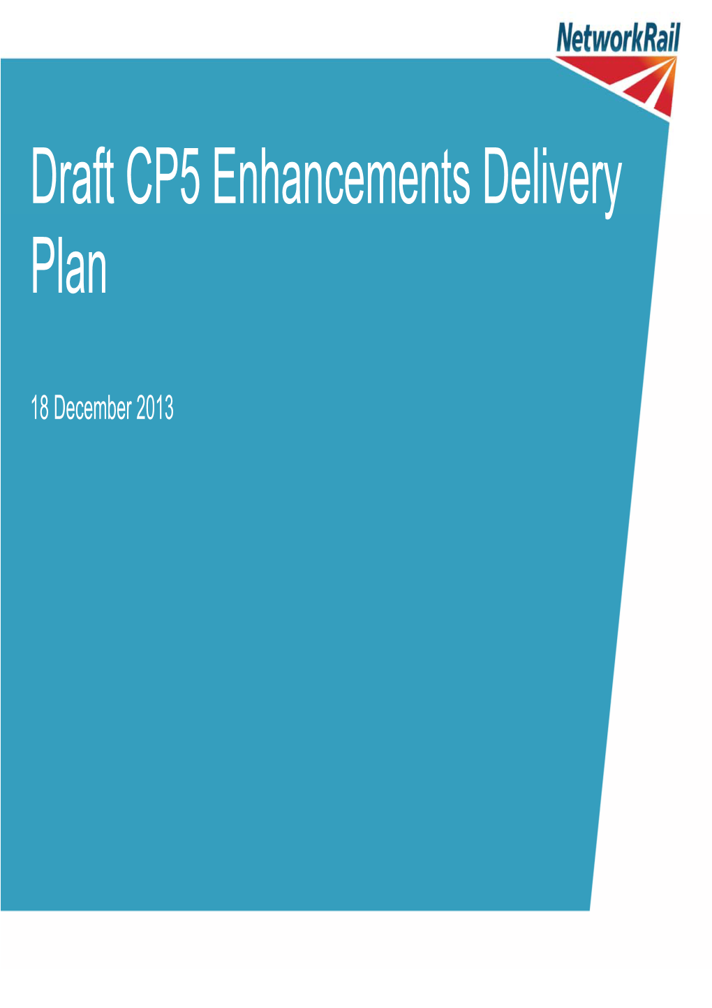 Draft CP5 Enhancements Delivery Plan