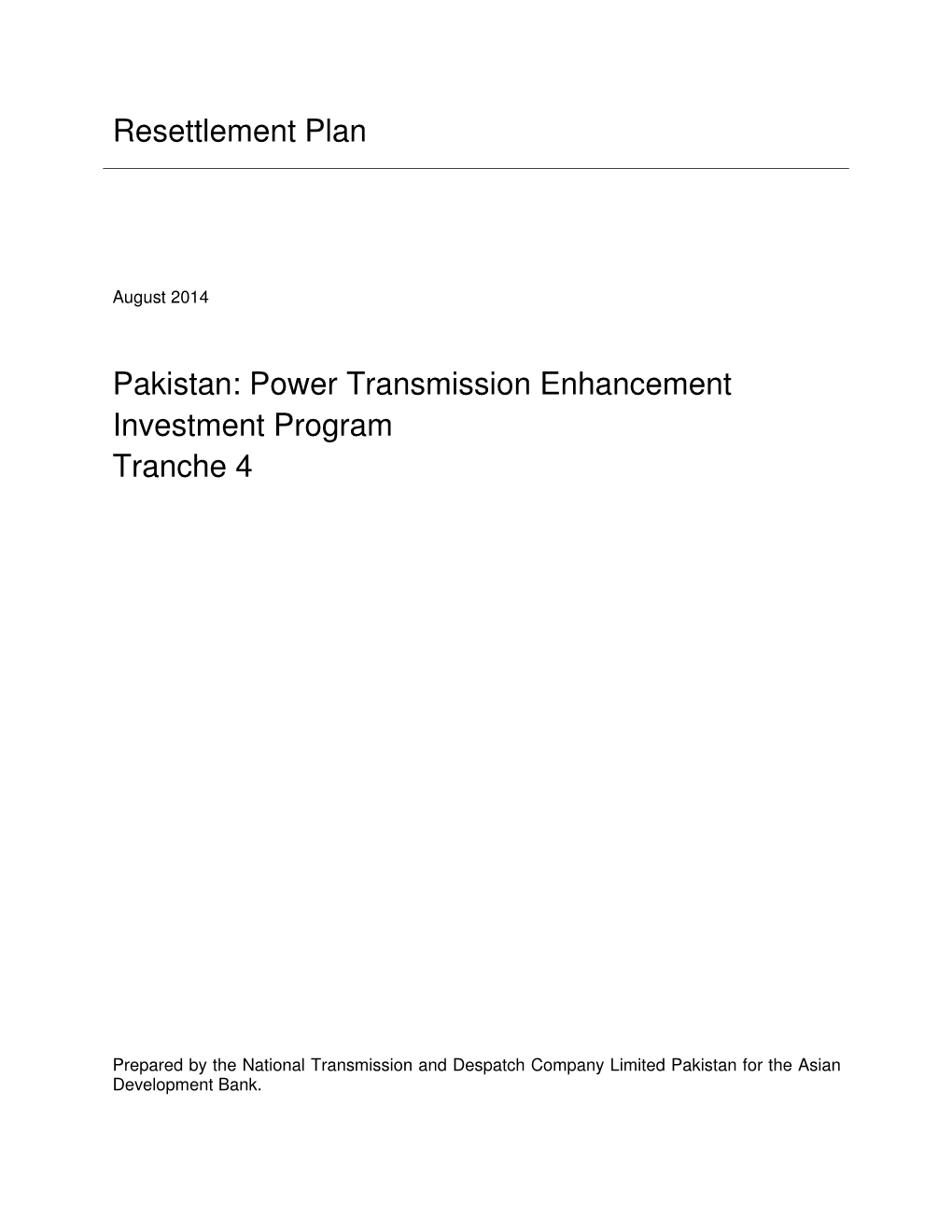 500 Kv Muzaffargarh Extension and Transmission Line Draft Land