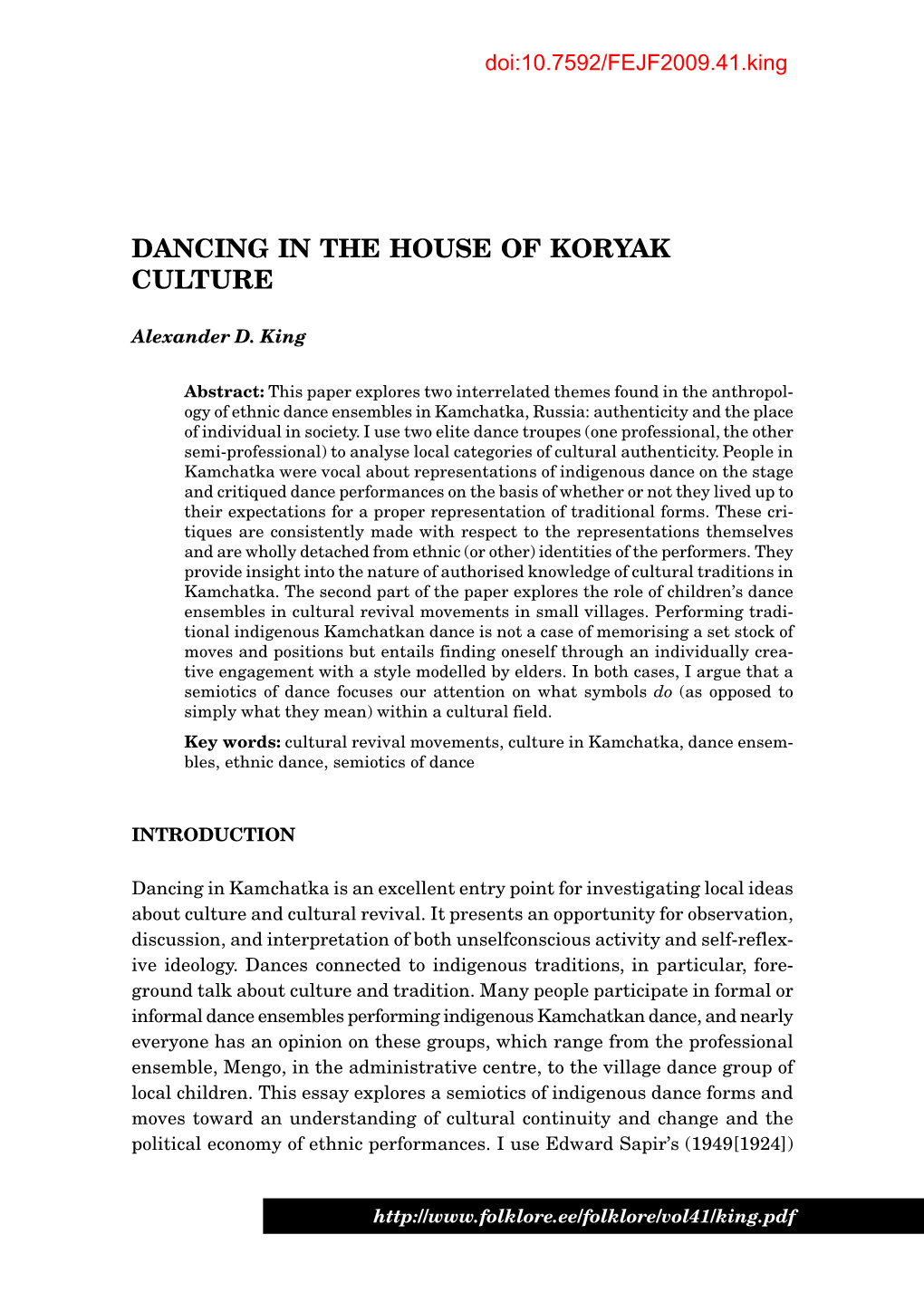 Dancing in the House of Koryak Culture