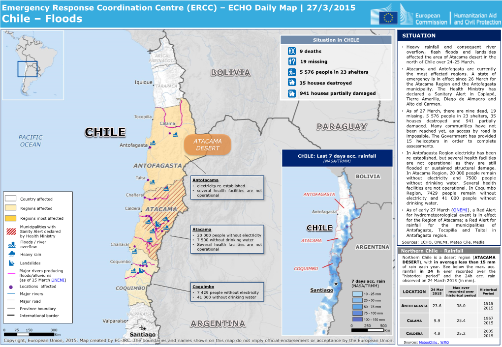 Chile – Floods