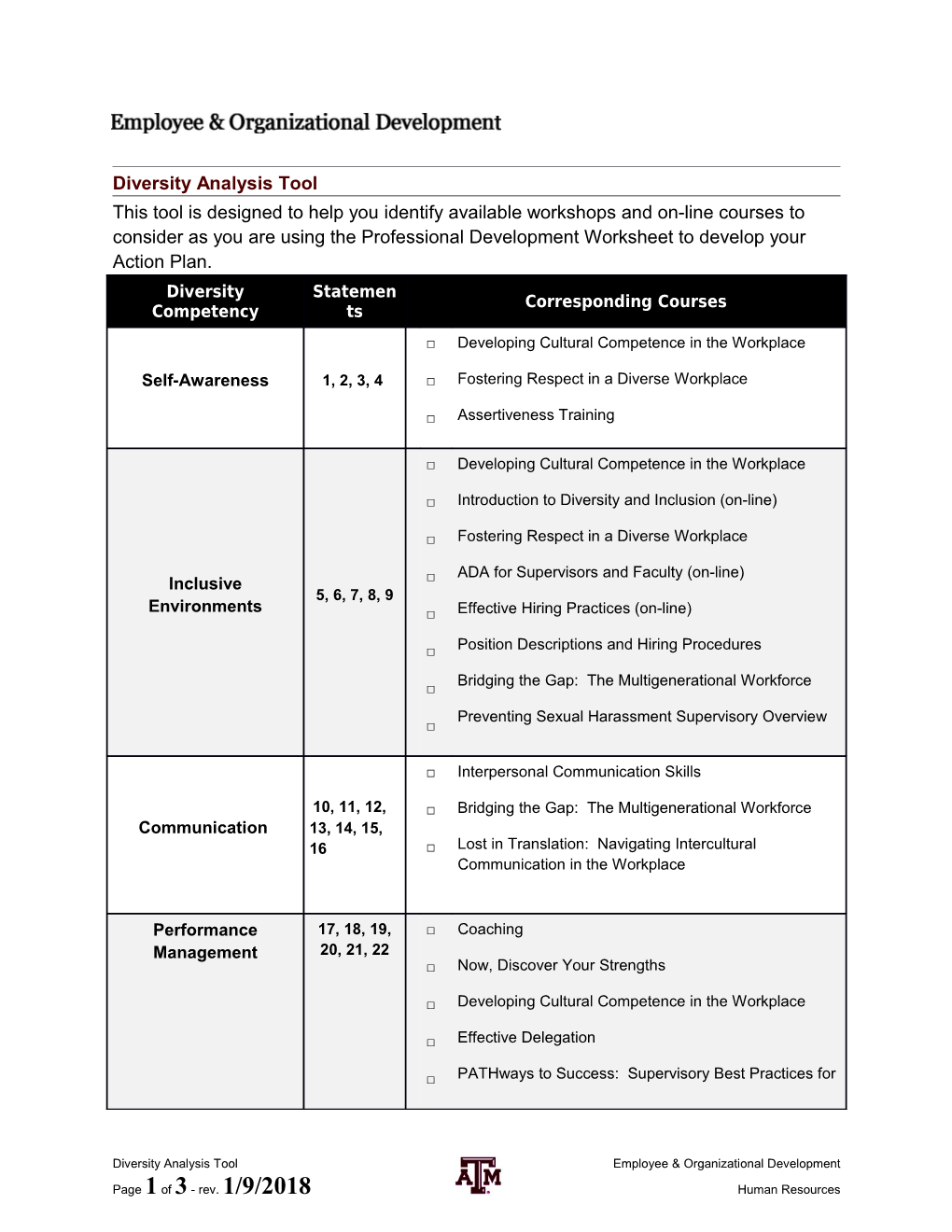 EOD Word Template