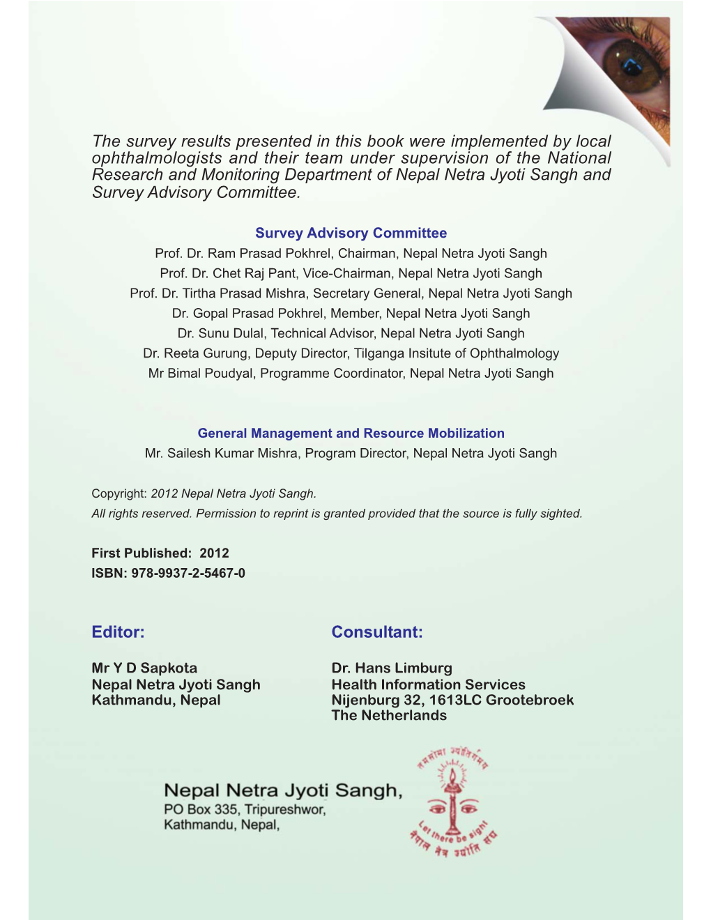 Nepal Netra Jyoti Sangh and Survey Advisory Committee