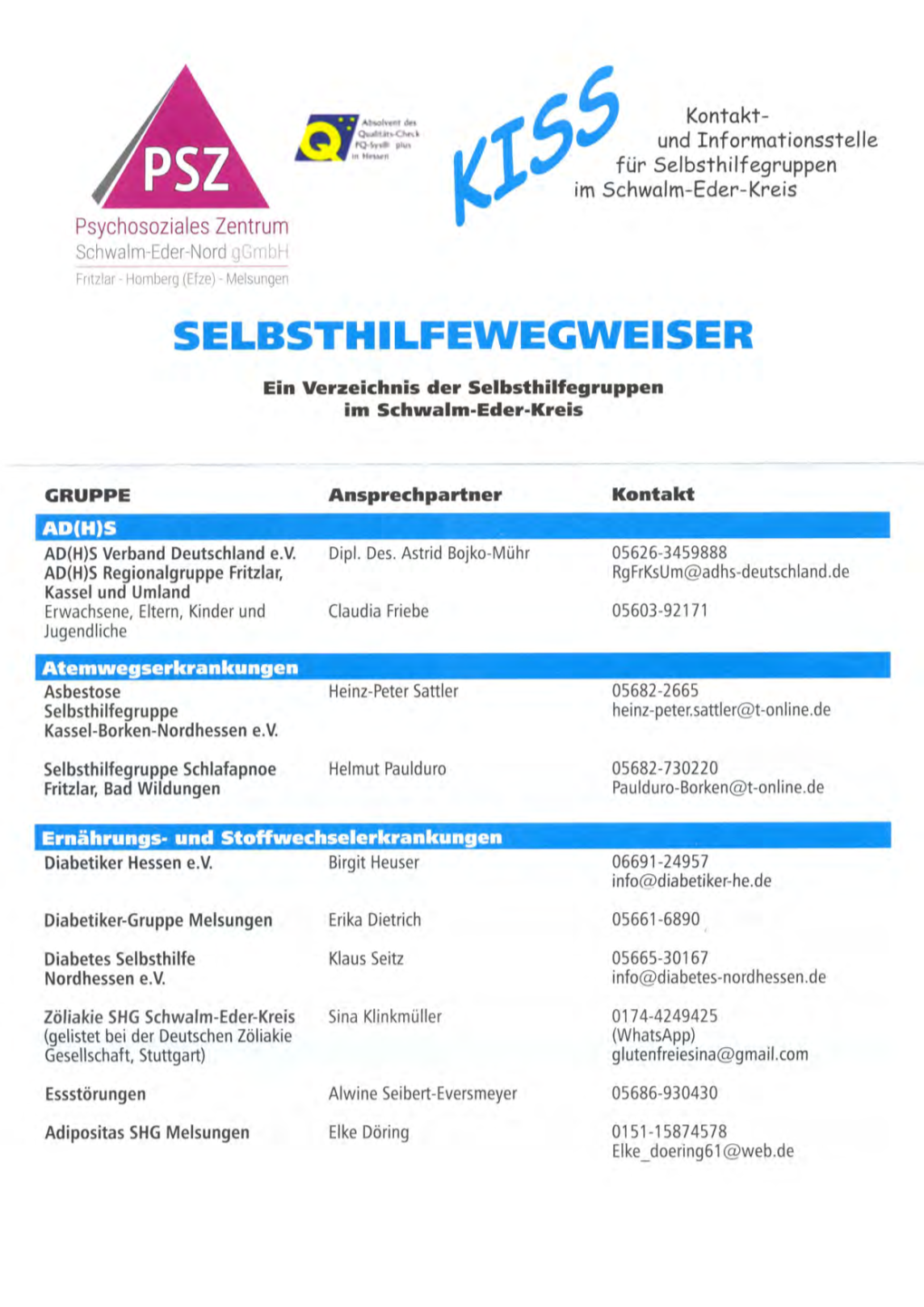 Selbsthilfewegweiser