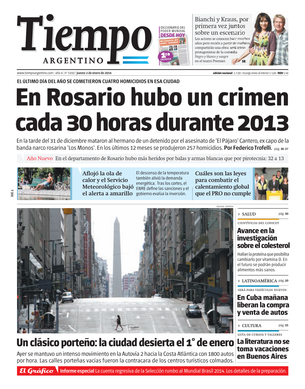 En Rosario Hubo Un Crimen Cada 30 Horas Durante 2013