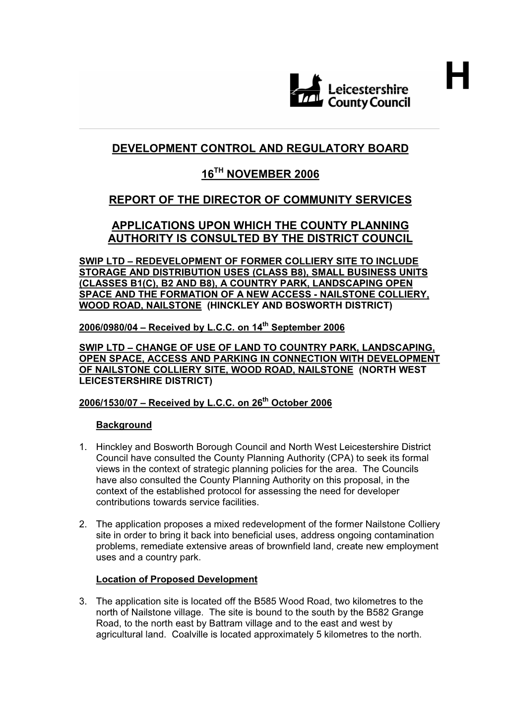 Development Control and Regulatory Board 16