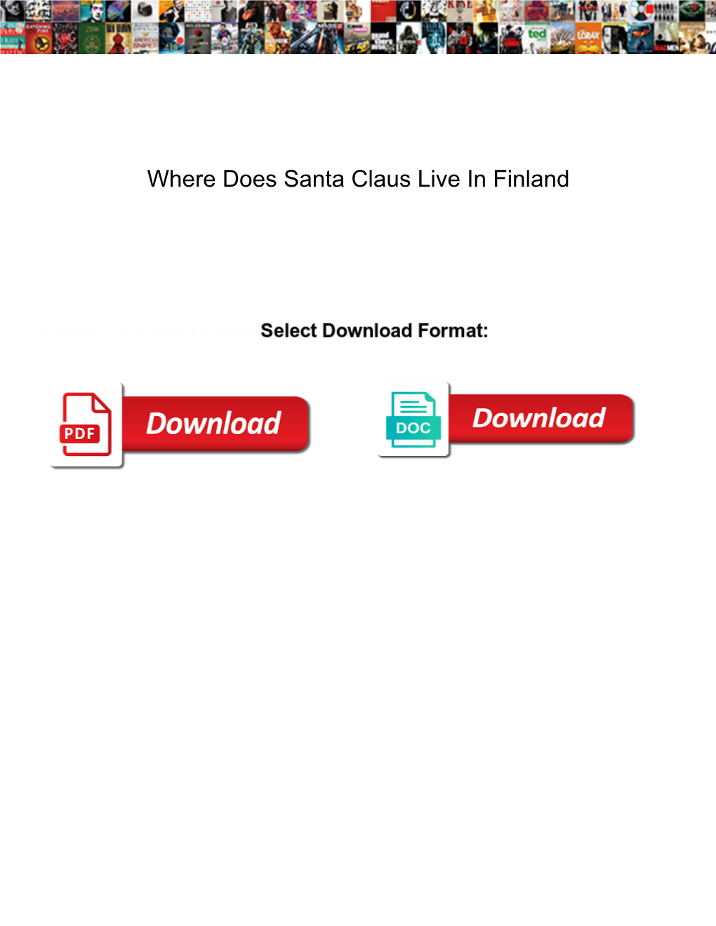 Where Does Santa Claus Live in Finland