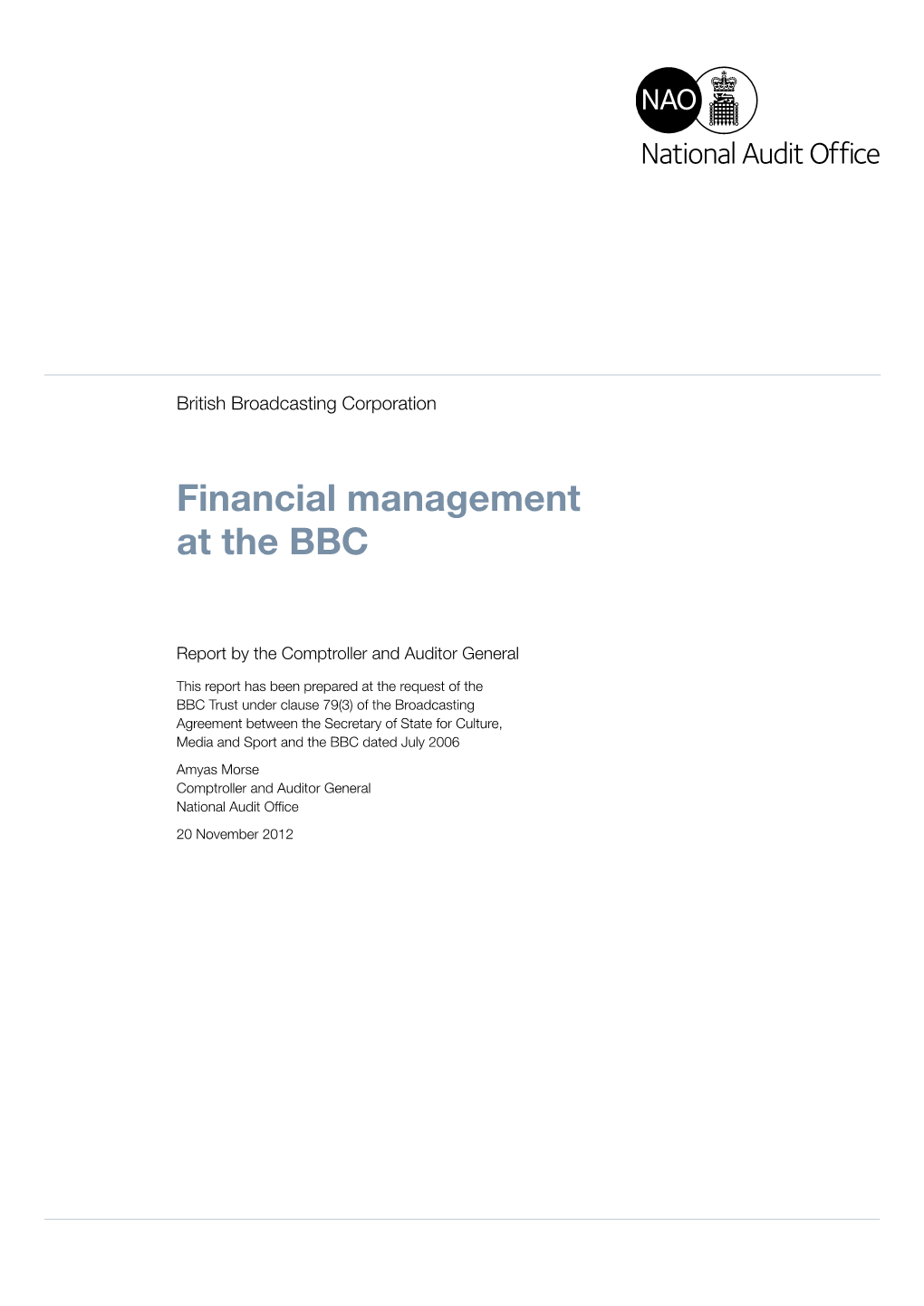 Financial Management at the BBC