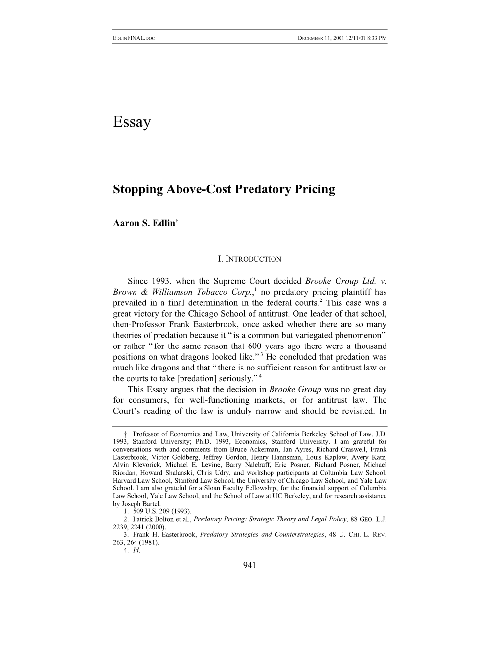 Stopping Above-Cost Predatory Pricing