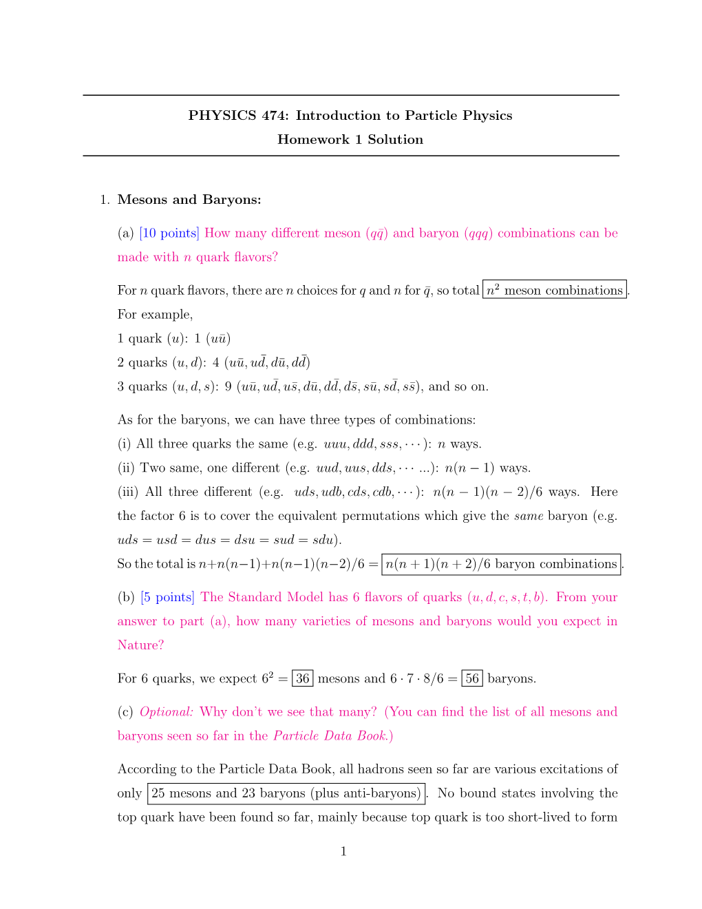 (A) [10 Points] How Many Different Meso