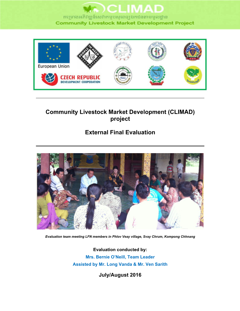 Community Livestock Market Development (CLIMAD) Project