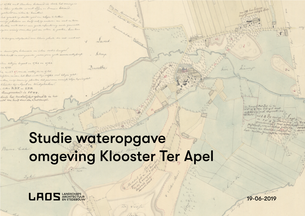 Studie Wateropgave Omgeving Klooster Ter Apel