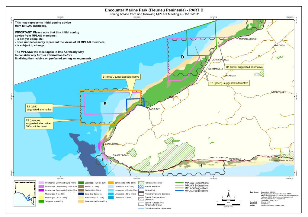 Fleurieu Peninsula) - PART B Zoning Advice from and Following MPLAG Meeting 4 - 15/02/2011