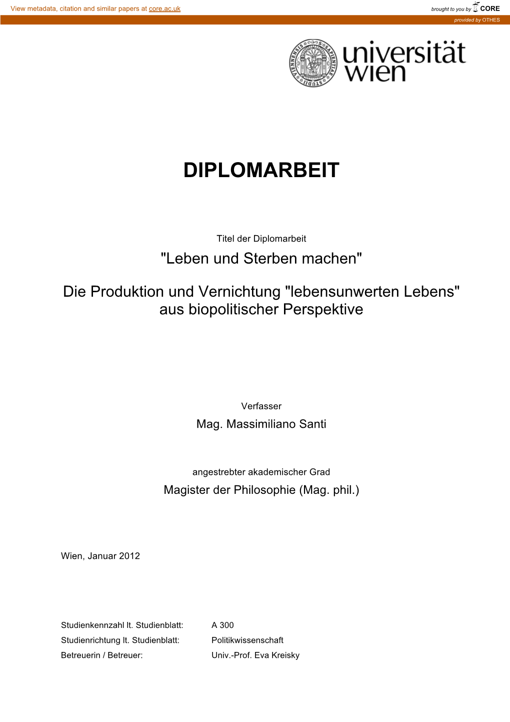 Diplomarbeit