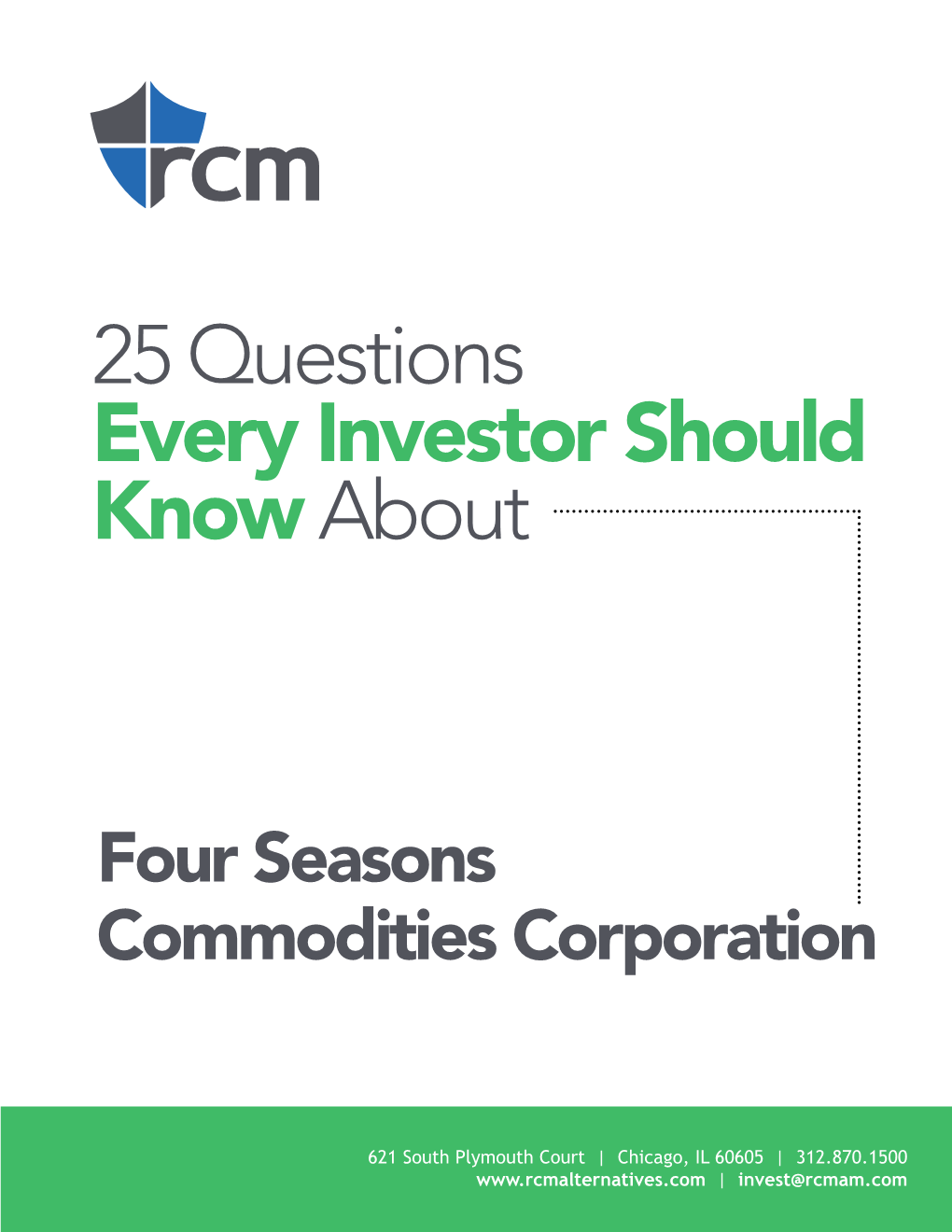25 Questions Every Investor Should Knowabout