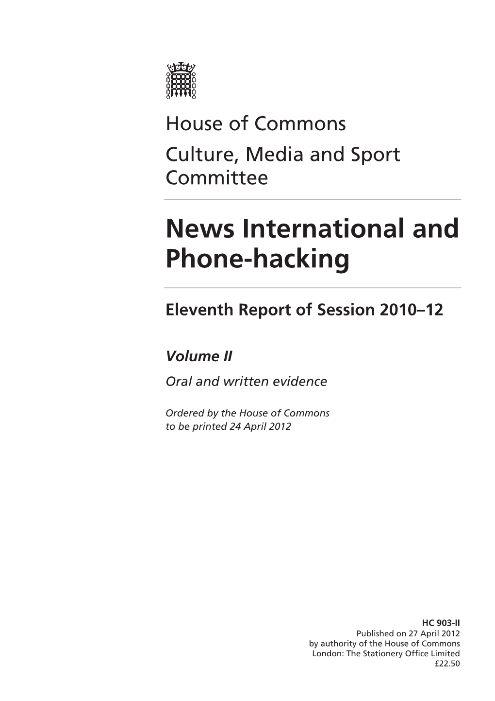 News International and Phone-Hacking