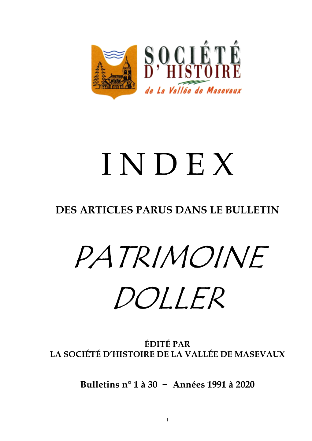 Index Patrimoine Doller
