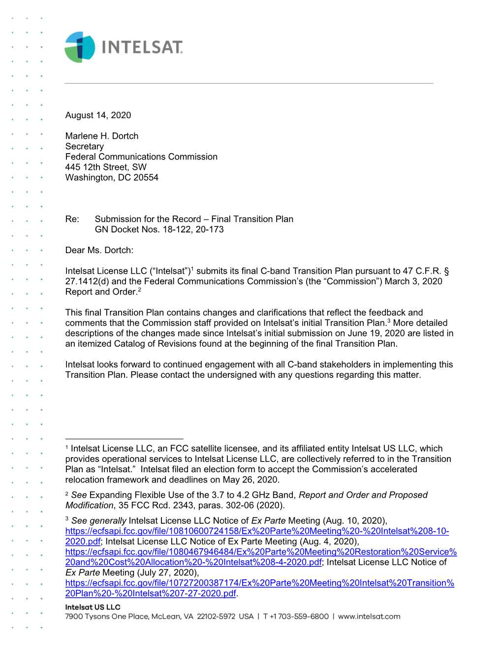 Final Transition Plan GN Docket Nos