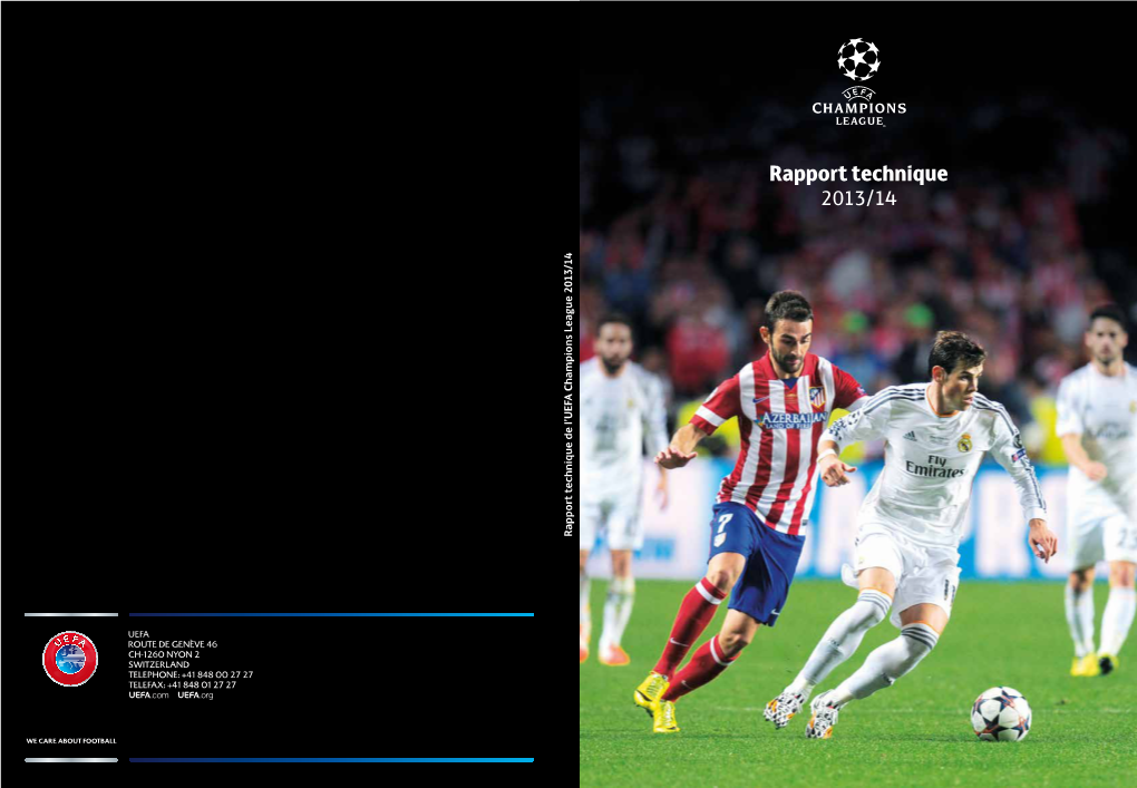 Rapport Technique De L'uefa Champions League 2013/14