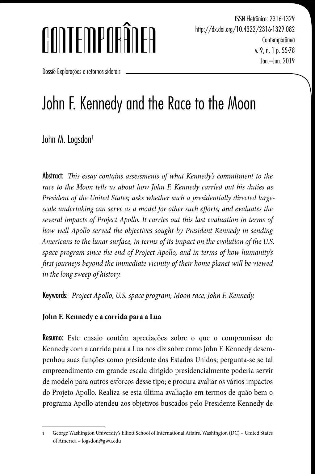 John F. Kennedy and the Race to the Moon