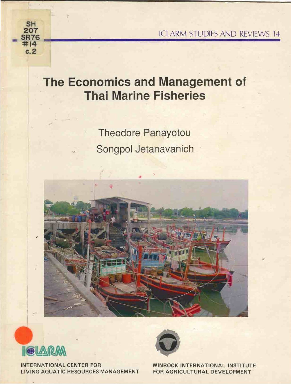 The Economics and Management of Thai Marine Fisheries