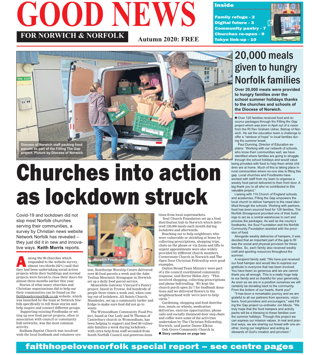 Churches Into Action As Lockdown Struck