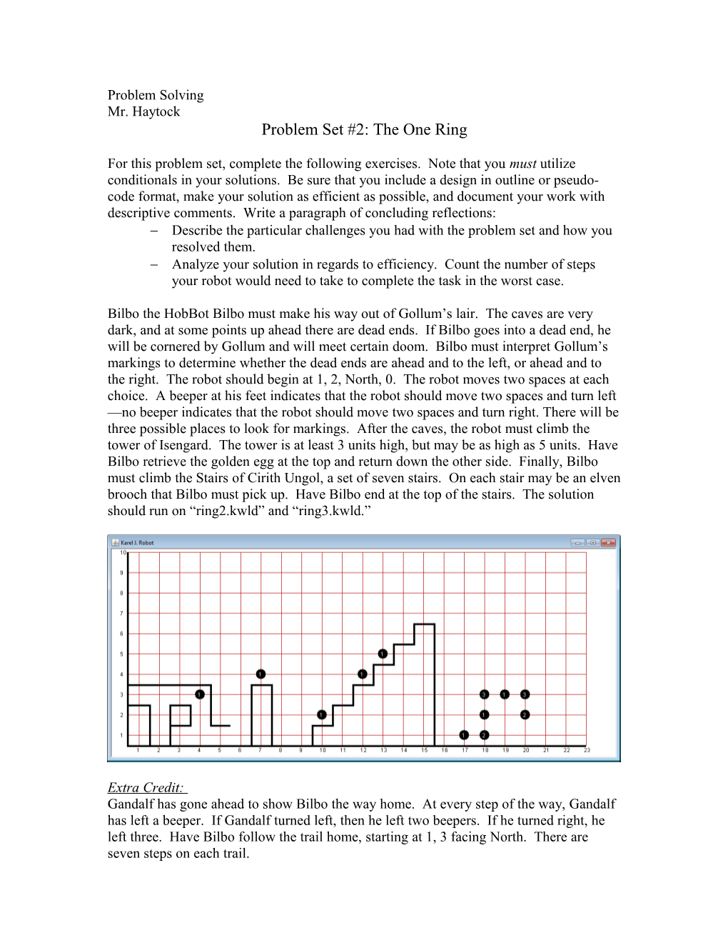 Problem Set #2: the One Ring